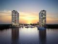  468 квартир, площадью от 167,23 до 241,55 кв.м., в новом жилом комплексе Marina Palms, в Майами. США